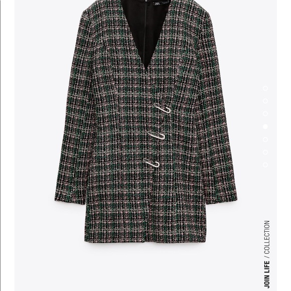 Flash sale🔥🔥Zara tweed blazer dress bloggers fav - Picture 13 of 16